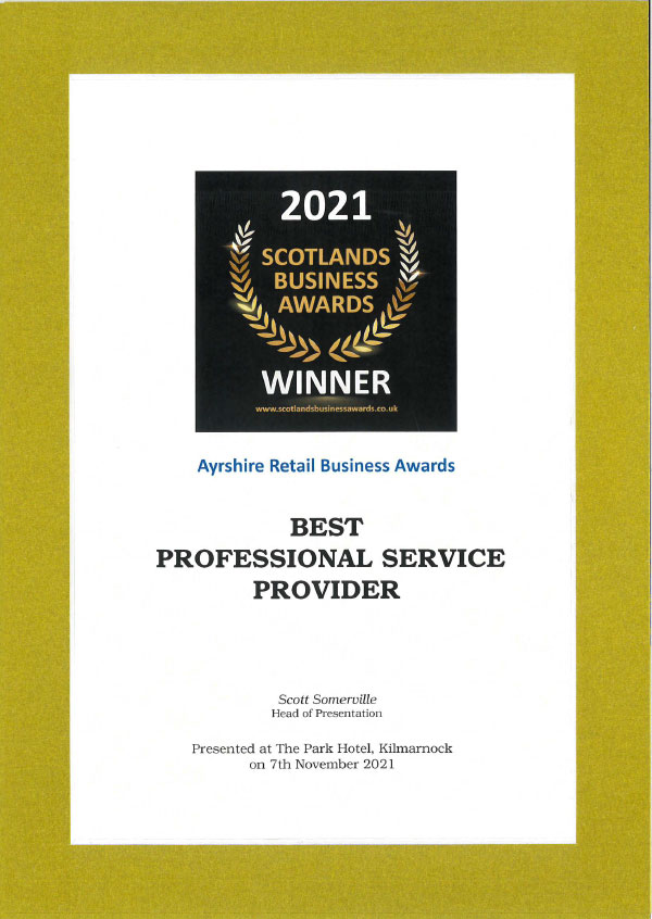 Best professional service Scotland 2021